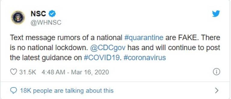 Hackerato l’account Twitter del Dipartimento della Salute USA, inviati falsi messaggi sulla quarantena