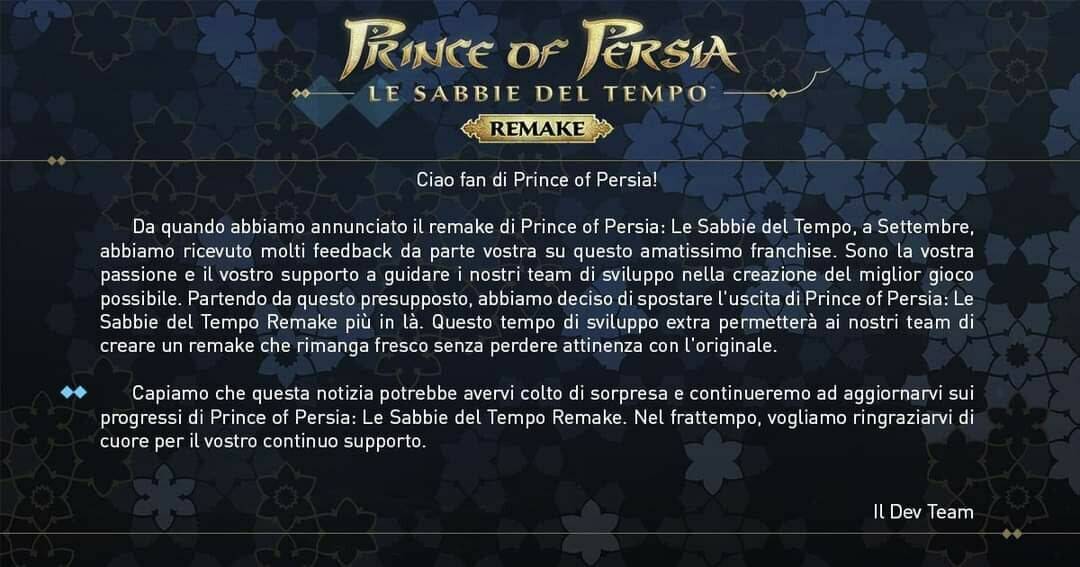 prince of persia le sabbie del tempo remake